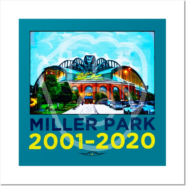 Miller Park • Milwaukee Brewers • MKE WI Wall Art by The MKE Rhine Maiden